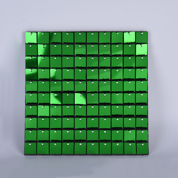 사각 스팽글 백드롭 패널(그린)1개