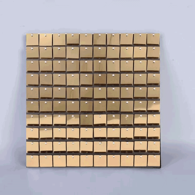 사각 스팽글 백드롭 패널(연금색)1개