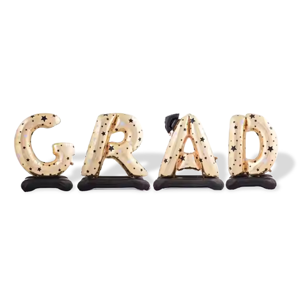 GRAD 스탠드 은박풍선(골드)