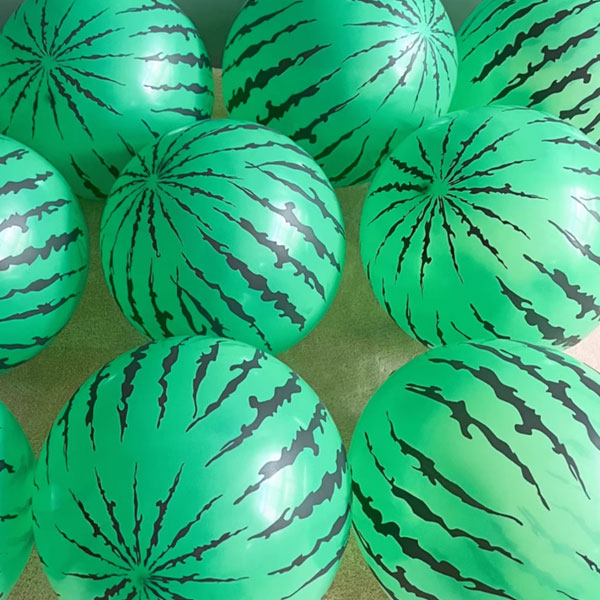 30센티 귀욤 과일풍선(그린 수박)10개