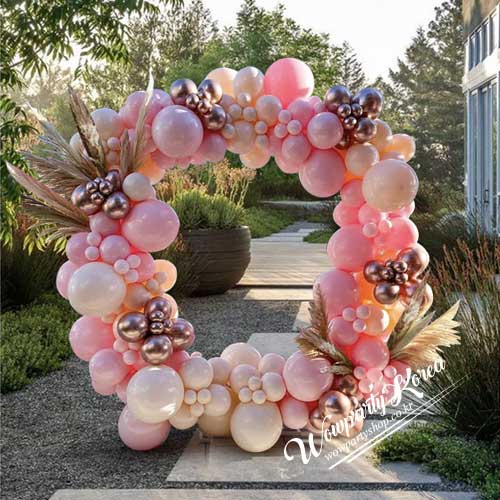 핑크 러블리 원형아치