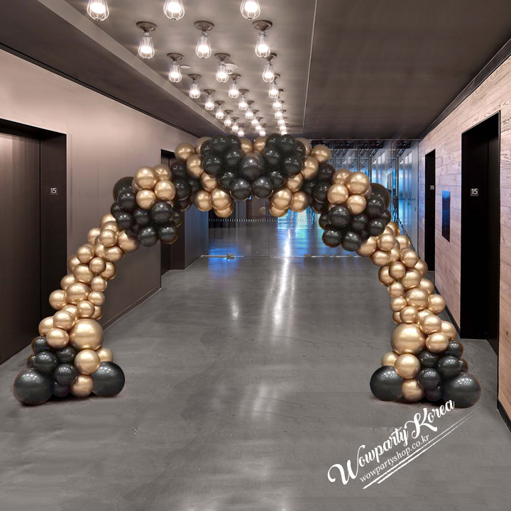 골드블랙 크롬아치