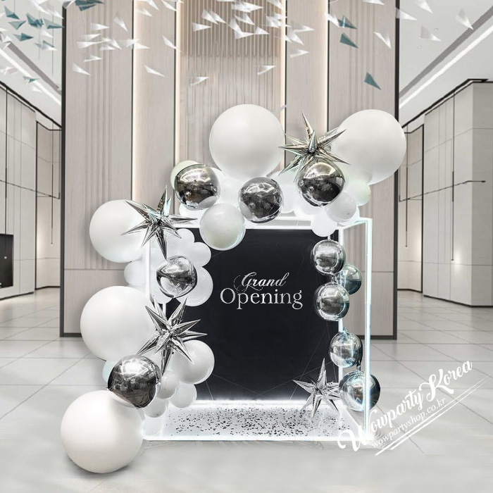 화이트앤 실버 그랜드 오프닝데코