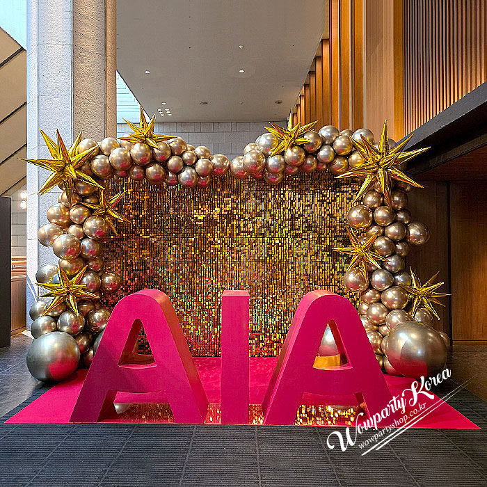 신라호텔 AIA 풍선장식