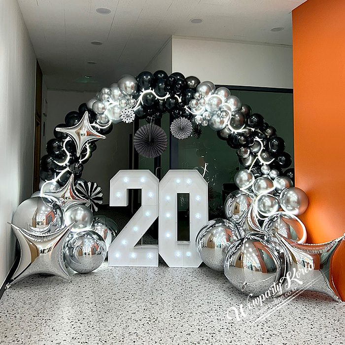 20주년 블랙실버 다이아아치(led)