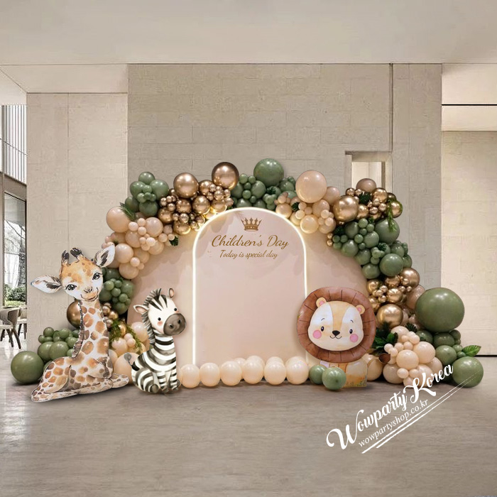 어린이 동물친구 포톤존 풍선장식