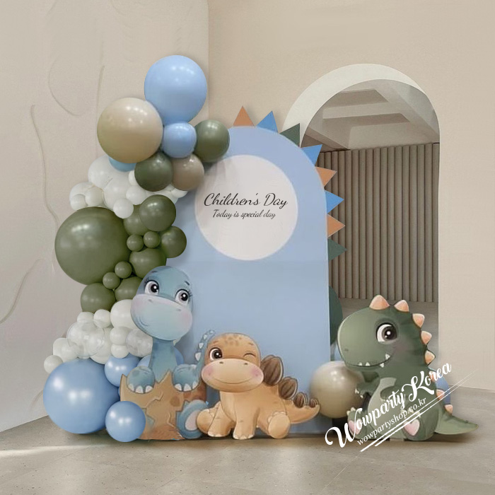 어린이 아기공룡 포토존 풍선장식 (특가)
