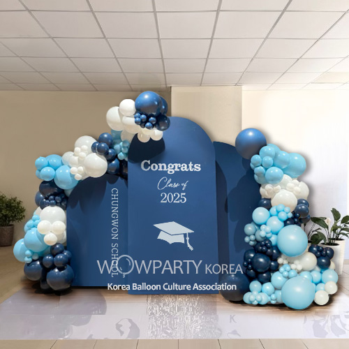 청원초 졸업 포토존 풍선장식